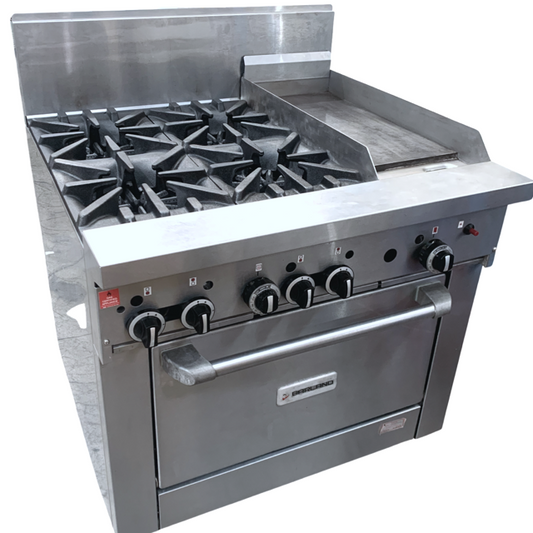 Garland GF36 - 4G12P 4 Burner + Griddle (2)