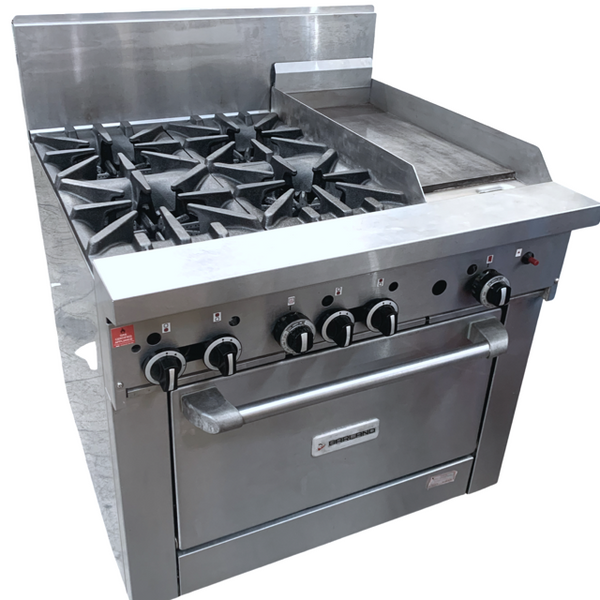 Garland GF36 - 4G12P 4 Burner + Griddle (2)