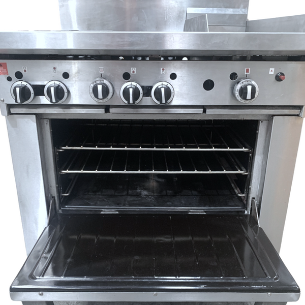 Garland GF36 - 4G12P 4 Burner + Griddle (4)