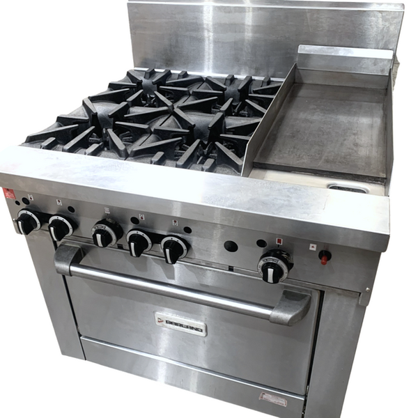 Garland GF36 - 4G12P 4 Burner + Griddle (6)
