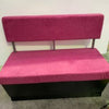 2 x NA Pink Fabric Booth Seats (2)