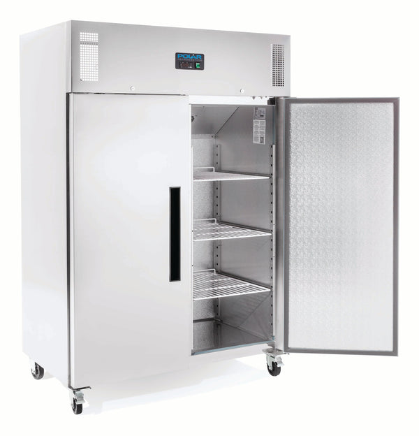Polar G-Series 2 Door Upright Fridge Stainless Steel 1200L